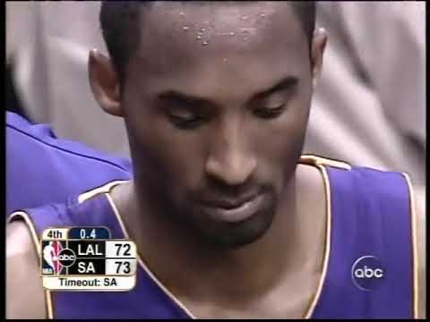 Lakers Spurs Game 5 2004 Playoffs Last 2 Minutes