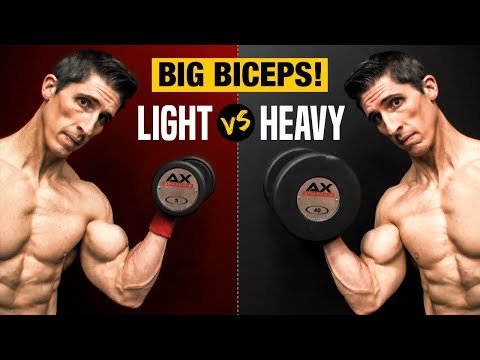 Heavy Weights VS. Light Weights for Big Biceps (WHICH IS BEST?)