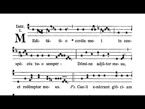 Feria VI post Dominicam IV Quad. (Friday after IV Sunday of Lent) - Introitus (Meditatio cordis mei)