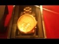 Armani Exchange gold watch 