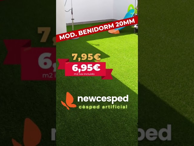 Vídeo relacionado con Rollos de Césped Artificial 20mm. Ideal para Terrazas, Patios, Jardines. Multitud de Formatos Disponibles de Corte. Mod Benidorm(Muestras)