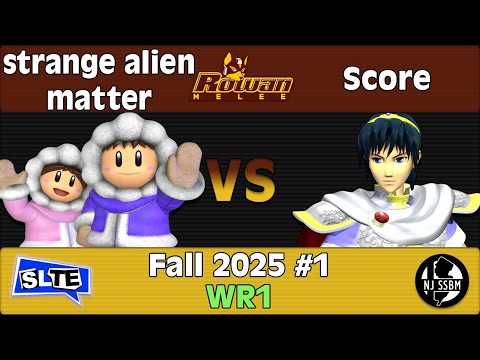 Rowan SSBM Fall 2025 #1: strange alien matter (Icies) Vs. Score (Marth) - WR1