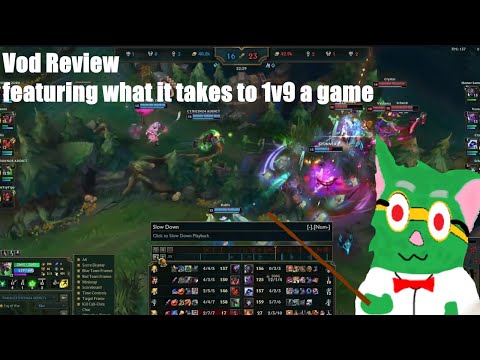 VOD review EMERALD TWITCH ADC HOW TO 1v9 and what it takes to do so