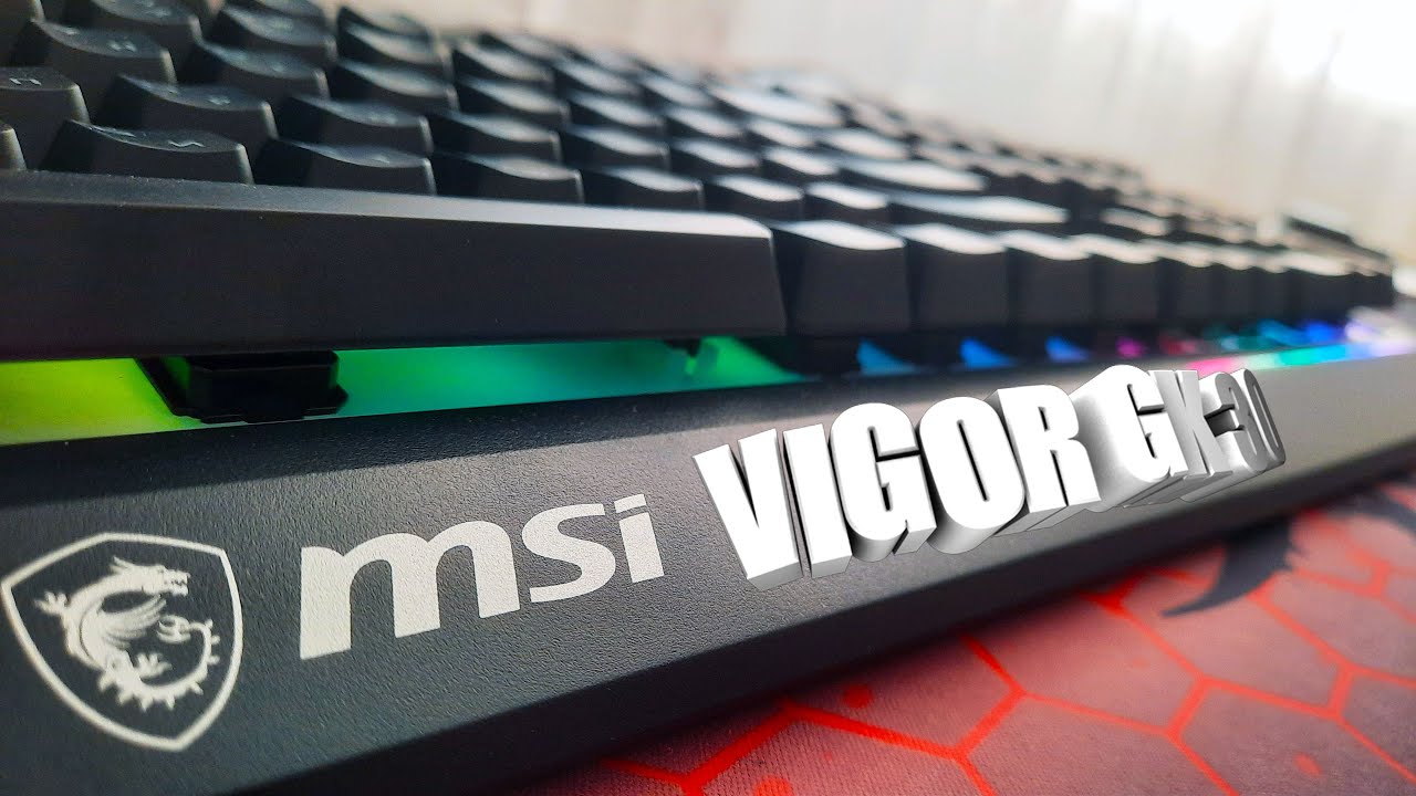 Клавиатура MSI Vigor GK30 RU, белый