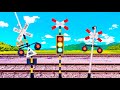 Railroad Crossing Made By Assembling Parts