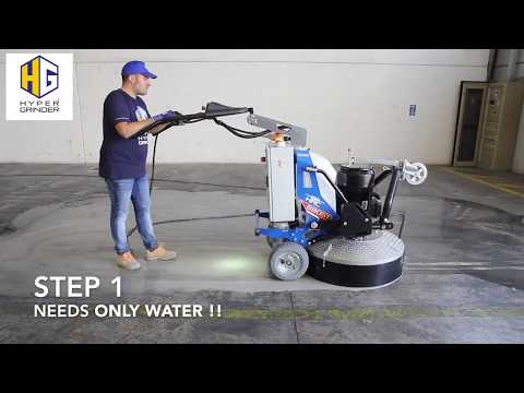 How to polish concrete floors in 3 steps - [fast video]