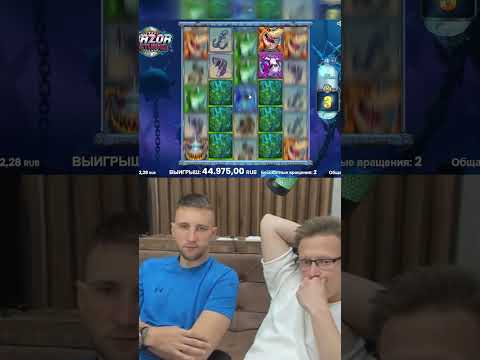 Интригующая игра водорослей в слоте Razor Returns. #isaich #исаич