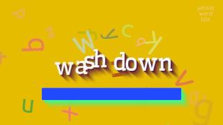 How to say "washdown"! (High Quality Voices)