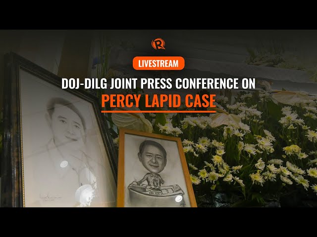 LIVESTREAM: DOJ-DILG joint press conference on Percy Lapid case