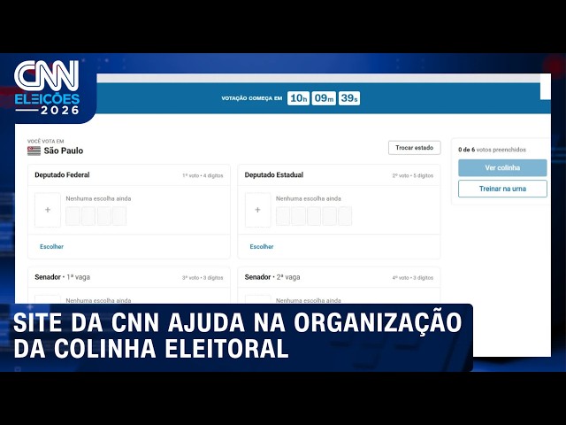 Colinha eleitoral da CNN Brasil ajuda eleitores na organização; veja como usar | PRIME TIME