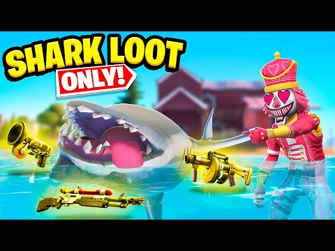 GIOCARE A FORTNITE USANDO SOLO IL LOOT DEGLI SQUALI!