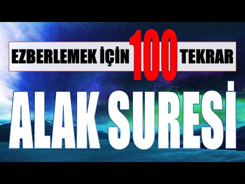 ALAK SURESİ-EZBERLEMEK İÇİN 100 TEKRAR