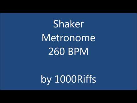 Shaker Metronome 260 BPM - Beats Per Minute