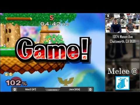 Melee at JJ's #27 - MacD (Peach) vs. Jace (Falcon) - Losers Semis
