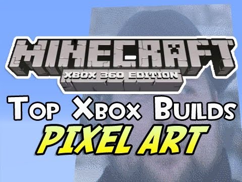 ® Minecraft (Xbox 360) - TOP 3 BUILDS PIXEL ART!