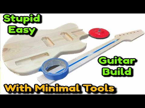 THIS Guitar Build TUTORIAL IS SO SIMPLE! The less TOOLS Ya Own THE BETTER!! #fender #gibson