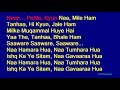 Saware - Arijit Singh Hindi Full Karaoke with Lyrics