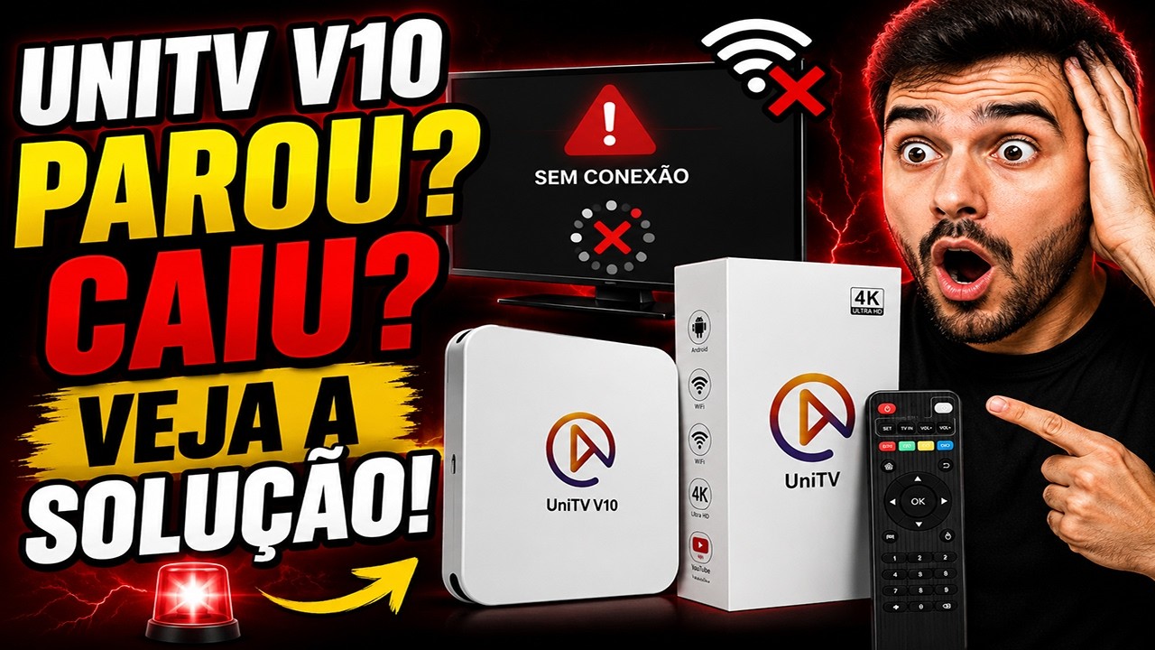 UNITV V10 PAROU DE FUNCIONAR? UNITV V10 Está Fora do Ar? NÃO FUNCIONA MAIS? VEJA A SOLUÇÃO!