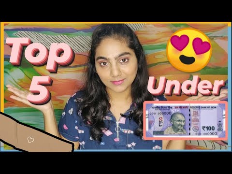 💸 Top 5 Under Rs. 100 || Makeup & Skincare || Affordable Products || Lavishka Jain Video