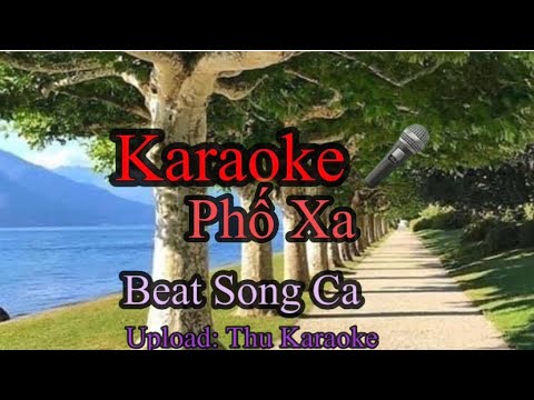 Karaoke | Phố Xa | beat Acoustic song ca | Thu karaoke upload |