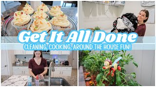 GET IT ALL DONE | Clean With Me, Cooking, + Homemaking!