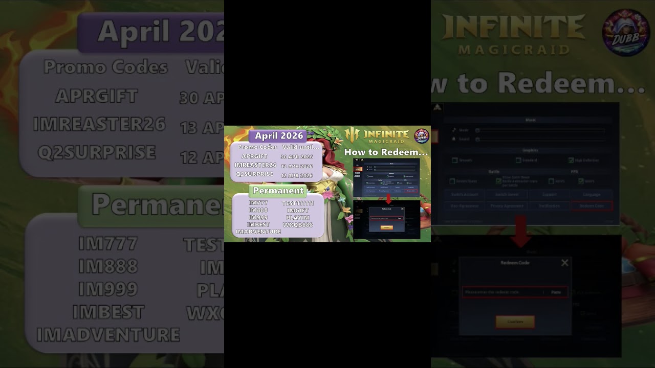 IMR Infinite Magicraid  - April 2026 Redeem Promo Codes !! #infinitemagicraid