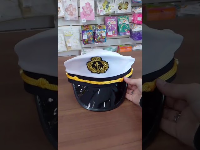 Vídeo relacionado con Homshsjhkis Gorra Capitan Barco, Ajustable Gorra Marinero para Adultos, Barco Marinero Sombrero, Accesorios de Mujer Hombre para Fiestas en Yates y Juegos de Rol, Blanco