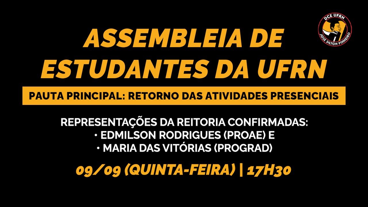 Assembleia de estudantes da UFRN