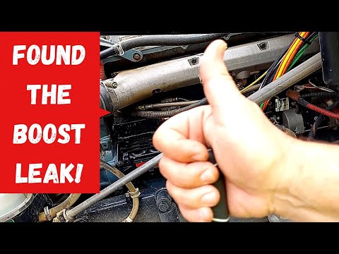 Detroit 60 Series turbo boost leak found.