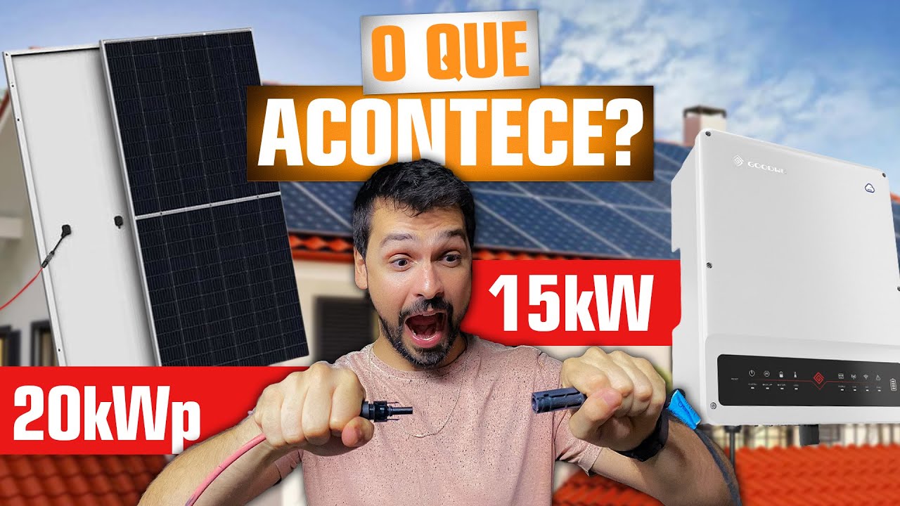 🤔Posso instalar a POTÊNCIA do PAINEL SOLAR maior que a POTÊNCIA do INVERSOR?