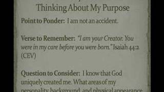 RE: The Purpose Driven Life By Rick Warren (Chapter 2)