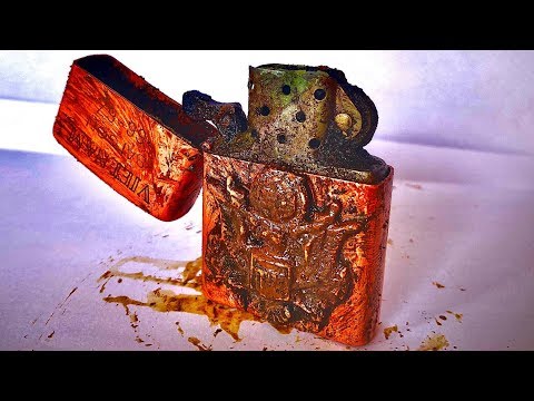 Restoration of American ZIPPO lighters left in Vietnam in 1966