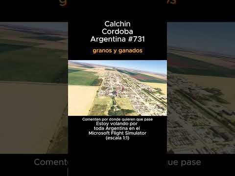 Calchin, Cordoba desde el Microsoft Flight Simulator #calchin #cordoba #msfs #joaha45 #argentina