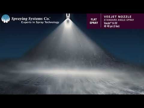 VeeJet® H VV Standard Angle Spray Pattern Demonstration by Spraying Systems Co