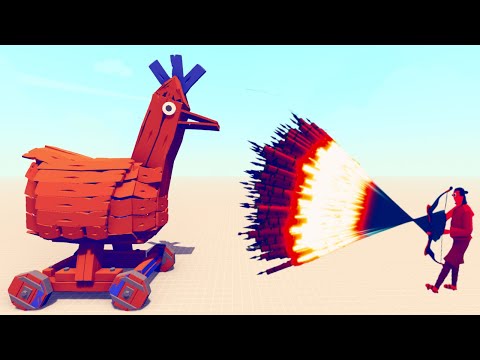 TROJAN CHICKEN vs EVERY GOD - Totally Accurate Battle Simulator TABS