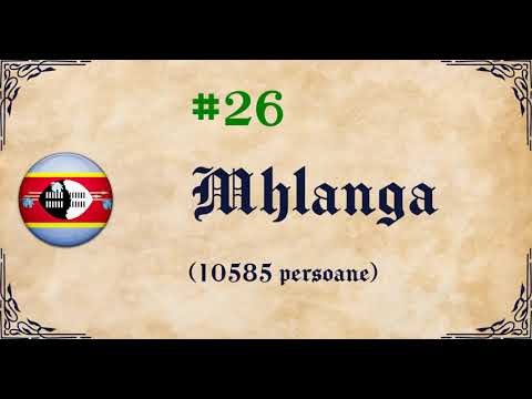 50 Cele mai comune nume de familie: Swaziland