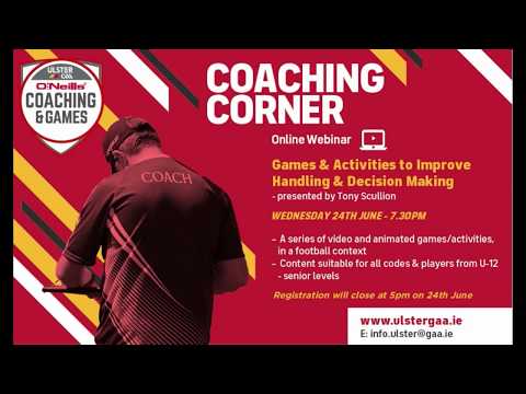 Coaching Corner - Episode 5 - Games & Activities to Improve Handling & Decision Making