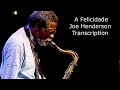 A Felicidade-Joe Henderson's (Bb) transcription. Transcribed by Carles Margarit