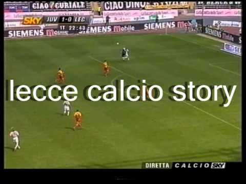 Juventus-LECCE 3 a 4 del 25 aprile 2004 (telecronaca primo tempo)