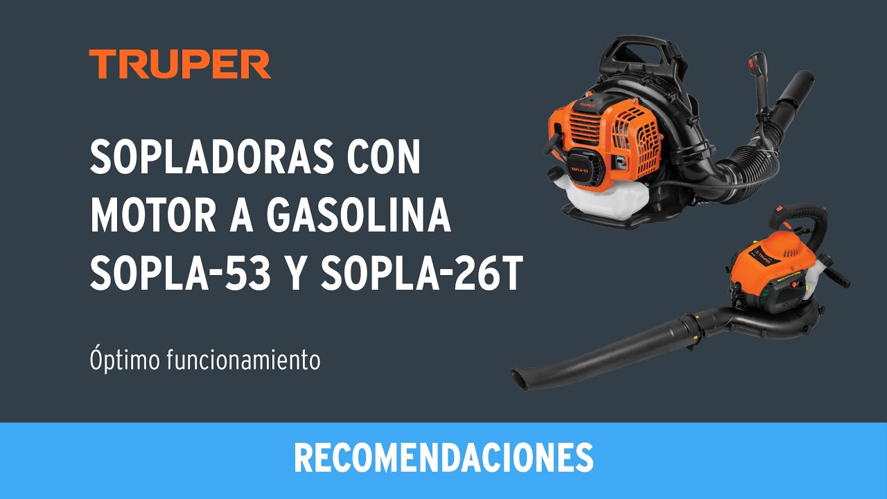 Sopladora / Aspiradora con motor de 26 cc a gasolina, TRUPER