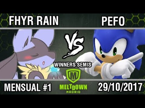 [Meltdown Smash #1] Fhyr Rain (Lucario) vs Pefo (Sonic) SSB4 Winners Semis