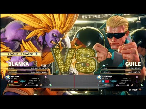 Ryu2649 (Blanka) VS OS-Nouryu (Guile) Ranked Match SF5