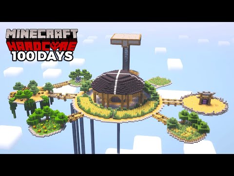 I Survived 100 Days of Skyblock in Hardcore Minecraft