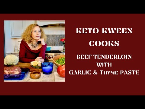 Beef Tenderloin with Garlic & Thyme Paste