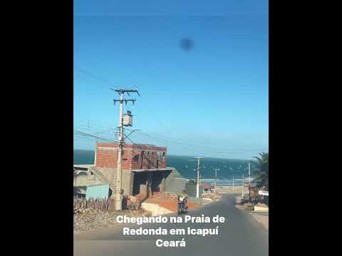 Chegando na Praia de Redonda em Icapuí Ceará