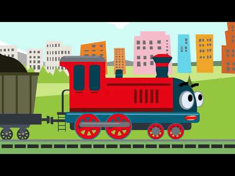 Котенок Котэ - Поезд и Машинки - Песенки для детей