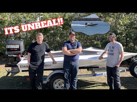 The First Drive of Our Brand New Homebuilt 13ft Critchfield T850 Race Boat