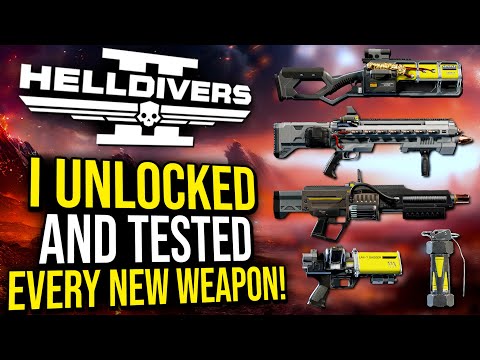 Helldivers 2 - I Unlocked and Tested EVERY New Weapon in the Cutting Edge Warbond