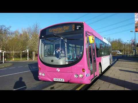First York Wright Volvo B7RLE KX05 MJO 66968 on 8 Park and Ride service (Grimston Bar) 18/01/2020