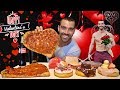 Valentine's Day Mukbang | *Important Message* | Pizza, Donuts, & More